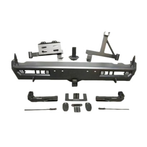 Bară spate metalică cu suport roată rezervă și suport canistră Suzuki Jimny JB74 (2018-2025) receptor cârlig inclus ORE4x4
