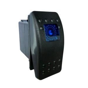 Comutator tip Carling pornit/oprit iluminat albastru 12V/24V, 3 pini, universal, ORE4x4 - Img 3