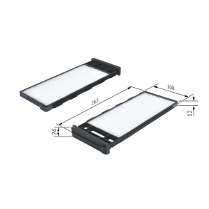 Filtru habitaclu Nissan Patrol Y61 (1997-2004) Bosch - Img 2