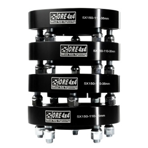 Flanșe distanțiere Dodge RAM 1500 (2013-2022) 25mm 5x139.7 CB77.8 M14x1.5 set 4 buc cu inel de centrare ORE4x4 - Img 2