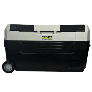 Frigider auto portabil cu roți 30.5 L, cu compresor, alimentare 12V/24V/220V, Bluetooth, control digital, -20°C +20°C, EMD4x4