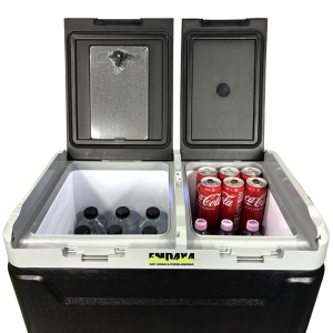 Frigider si congelator auto portabil 60 L, cu compresor, alimentare 12V/24V/220V, Bluetooth, control digital, -20°C +20°C, EMD4x4