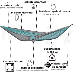 Hamac hikerjoy light blue