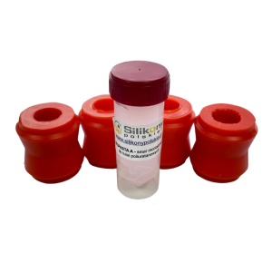 Kit bucse amortizor spate Nissan Patrol Y60/Y61 Poliuretan Portocalii 75 ShA Elast-Pol
