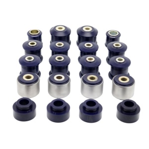 Kit Bucse Nissan Patrol Y61 3.0 Poliuretan cu bucse caster metalice Albastre 80 ShA Speedmax