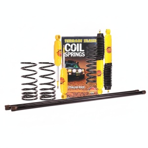Kit suspensie complet Mitsubishi Pajero MK2 / V20 (1991-2000) lift 50 mm amortizoare TGS și bare torsiune Terrain Tamer