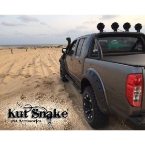 Overfendere Nissan Navara D40 Kut-Snake 75mm textured - Img 1