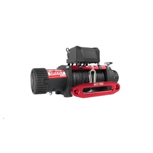 Pachet troliu electric Grizzly Winch 13000lbs (5897kg) + suport troliu universal, 12V, cablu sintetic 25m, raport 150:1