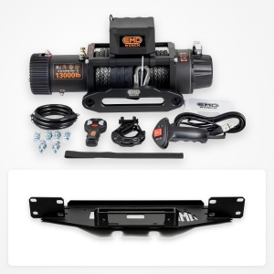 Pachet troliu Toyota Hilux GR Sport (2021+): troliu electric EMD Winch 13000 lbs cablu sintetic și suport troliu dedicat