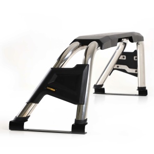 Rollbar Double Plus Chrome Toyota Hilux, Ford Ranger, Isuzu D-Max, Nissan Navara, Mercedes X-Class, Volkswagen Amarok, SSangYong Musso, Mitsubishi L200 AQM4WD PRB01 - Img 2
