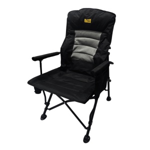 Scaun de camping pliabil CampTalk, portabil, cu husă de transport, greutate redusă 6.3 kg, suport de pahar și buzunar de depozitare integrate, 61 x 70 x 105 cm