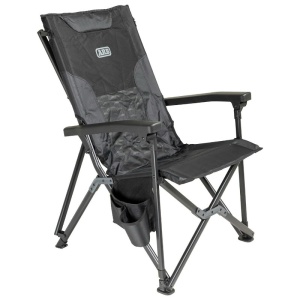 Scaun pliabil camping max. 150 kg, cu husă, culoare Negru-Gri, ARB Pinnacle