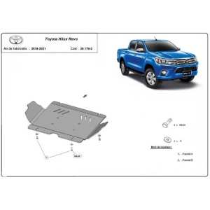Scut auto din aluminiu Toyota Hilux Revo 2016 - 2023 - Img 3