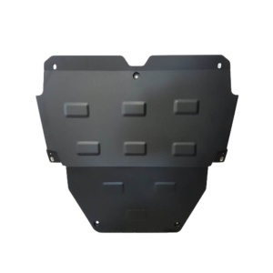 Vedere frontală a scutului auto metalic compatibil Renault Megane 4.
