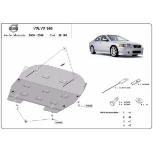 Scut auto metalic Volvo S60, S80, V70, XC70 Cross Country - Img 3