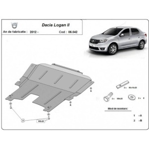 Scut motor metalic Dacia