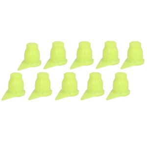 Set 10 capace piulițe roată cu indicator, 32 mm, galben, Mammooth
