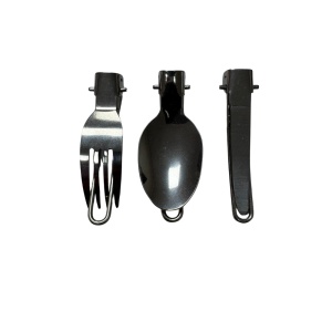 Set gătit camping și drumeție cu arzător pe gaz, oală, tigaie, ceainic, căni și tacâmuri, pentru 2–3 persoane, Emd4x4