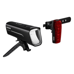 Set lămpi LED roșu și alb pentru bicicletă OSRAM