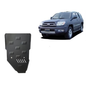 Vedere a scutului de motor Scut Protection dedicat Toyota Land Cruiser J120 (2002-2009).