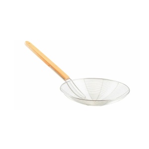 Sită inox pentru scos carne cu mâner din lemn Perfect Home
