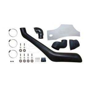 Componentele kitului de snorkel eMudding pentru Toyota Hilux Vigo (2006–2015).
