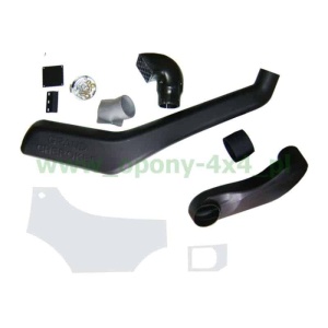 Componentele kitului de snorkel pentru Jeep Grand Cherokee ZJ.