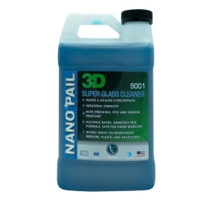 Soluție Curățare Geamuri, Super Concentrată 50:1, Fără Amoniac, Fără Urme, Sigură Geamuri Fumurii, 3.78 L, 3DProducts