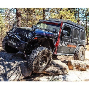 Suport exterior cric Hi-Lift Jeep Wrangler JL / Gladiator JT (2018-prezent) montaj partea șoferului Go Rhino - Img 5