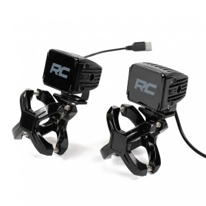 Suporturi tip clemă pentru proiectoare LED pe bull bar universale, 63.5-76 mm, OFD - Off Road Fabrication