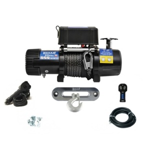 Troliu Husar Winch 8500lbs (3856kg) 12V Cablu Sintetic 24m