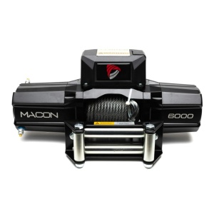 Troliu Macon Wild 6000 lbs (2727 kg) 12V cablu de oțel 15m Raport 192:1