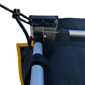 Anexă marchiză, compatibil cu marchiza 200 x 250 cm CampTalk, închis complet, cu podea, impermeabil, cu prindere rapidă prin fermoar și scai, 200 x 250 x 190 CM