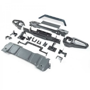 Bara față Jeep Wrangler JL (2018+), Gladiator JT (2020+) oțel cu placă troliu si bullbar OFD