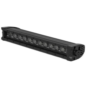 Prim-plan cu bara LED, arătând lentilele și mecanismul de reglaj lateral.