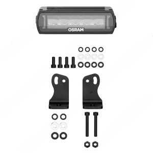 Componentele de montaj și șuruburile incluse pentru bara LED OSRAM FX125-SP Spot Gen2.