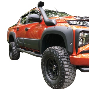 Black door trim, ABS plastic, Mitsubishi L200 (2016-2021) Safari