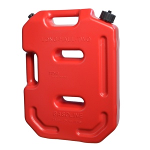 Canistră din plastic cu supapă de aerisire și furtun flexibil de turnare inclus, roșu, 10L, 34.5 x 10.5 x 47.1 cm, Emd4x4