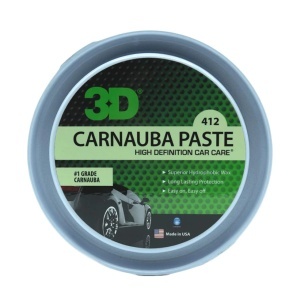 Ceara auto solida, 3D Carnauba Paste Wax, 354 ml, stralucire si protectie superioara, aplicare usoara, pad inclus, 3DProducts