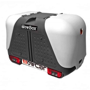 Cutie portbagaj pe carligul de remorcare Towbox V2 Gri