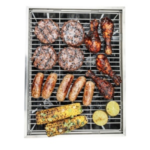 Grătar pliabil din inox 42x32 cm FlatDog ProQ