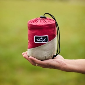Hamac hikerjoy, nylon tip parașută 210T, capacitate 225 kg, burgundy hikerjoy