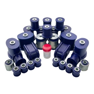 Kit bucse poliuretan Jeep Grand Cherokee WJ/WG (1999-2004) Cu 2 Bucse Bascule Metalice Poliuretan Albastre 85 ShA Elast-Pol