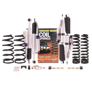 Kit suspensie complet Toyota Land Cruiser 120 / 125 (2003-2009) lift 40-50 mm amortizoare PRO cu rezervor reglabile Terrain Tamer