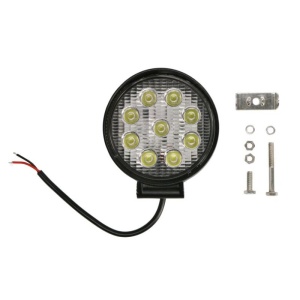 Lampă de lucru rotundă TruckLight de 27W, ideală pentru vehicule off-road.