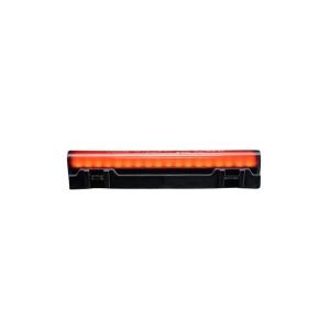 Lampă poziție spate LED roșu Freedom Dark Line, 3,5W / 3W, 12–24V, cablu 400 mm, policarbonat negru, lentilă închisă, 125x24,5x15,5 mm, rezistent la apă și praf (IP6K9K), Strands