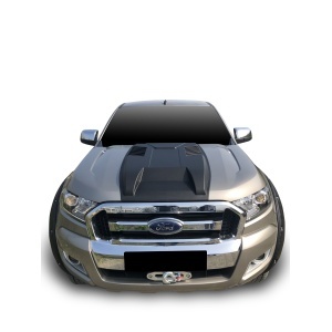 Ornament capotă negru, plastic ABS, Ford Ranger (2016-2022) Safari