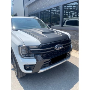 Ornament capotă negru, plastic ABS, Ford Ranger (2023+) Safari