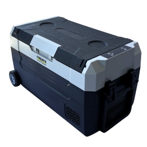 Portable car fridge with wheels, 30.5 L, compressor type, 12V/24V/220V power supply, Bluetooth, digital control, -20°C to +20°C, EMD4x4