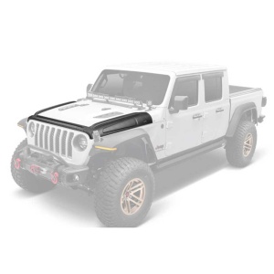 Protecție capotă Trail Armor pentru Jeep Wrangler JL / Gladiator JT (2018-prezent), negru mat, Bushwacker